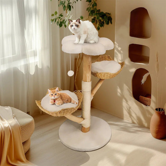 110cm Solid Wood Cat Climbing Tree - Product Image 2