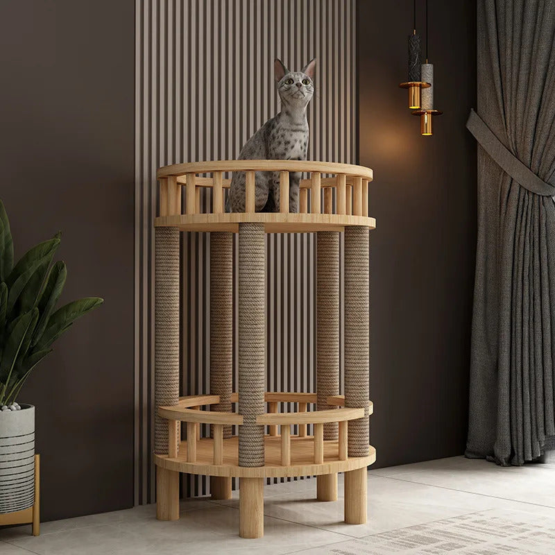 Solid Pine Wood Cat Climbing Frame - Product Image 8