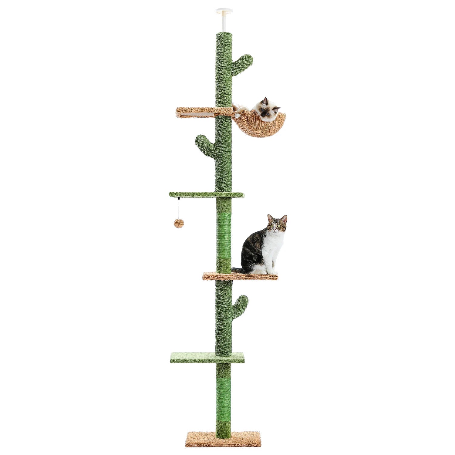 5-Tier Cactus Cat Tower Floor to Ceiling - Product Image 7