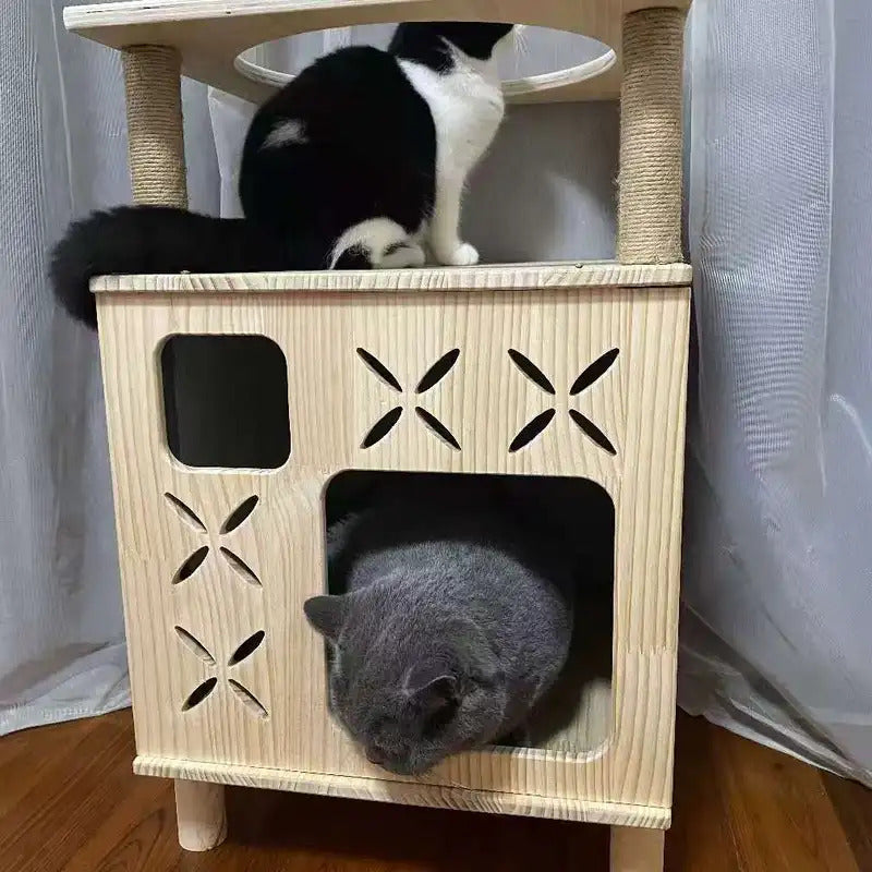 Solid Pine Wood Cat Climbing Frame - Product Image 6