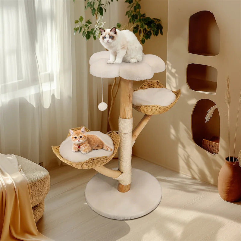 110cm Solid Wood Cat Climbing Tree - Product Image 2