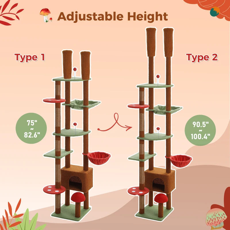 Multi-Level Mushroom Cat Tree - Product Image 5