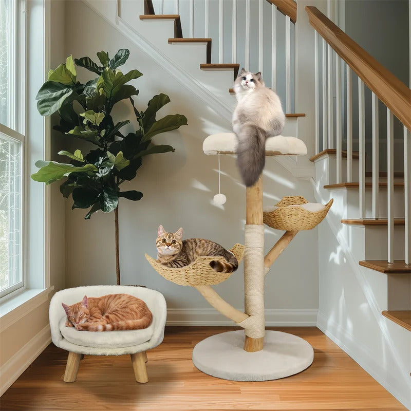 110cm Solid Wood Cat Climbing Tree - Product Image 3