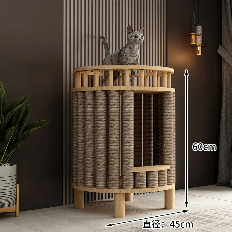Solid Pine Wood Cat Climbing Frame - Product Image 15