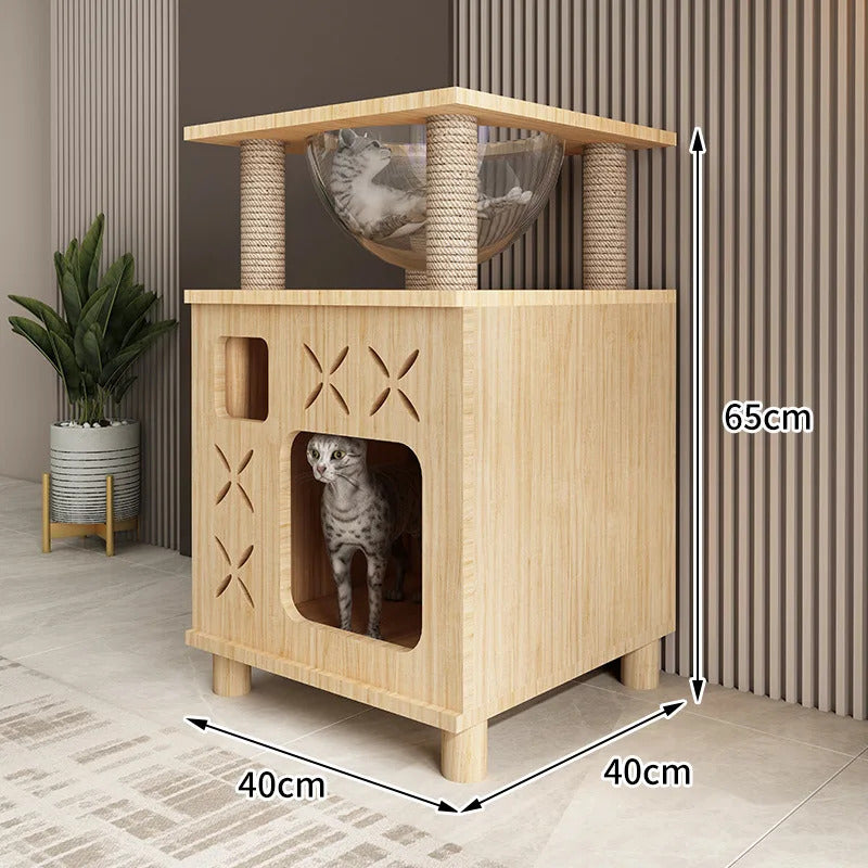 Solid Pine Wood Cat Climbing Frame - Product Image 14